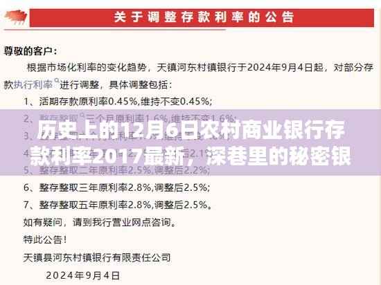 揭秘深巷秘密银行,历史上的12月6日农村商业银行存款利率动态回顾与最新动态(2017年)